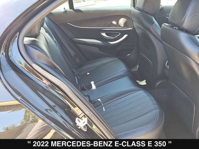 2022 Mercedes-Benz E-Class E 350 4MATIC®