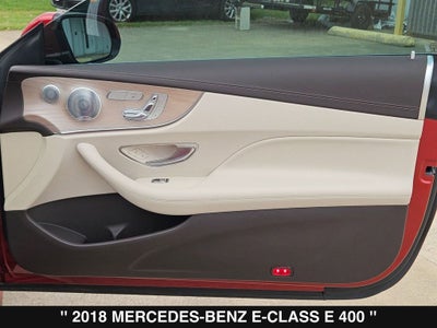 2018 Mercedes-Benz E-Class E 400