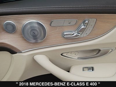 2018 Mercedes-Benz E-Class E 400